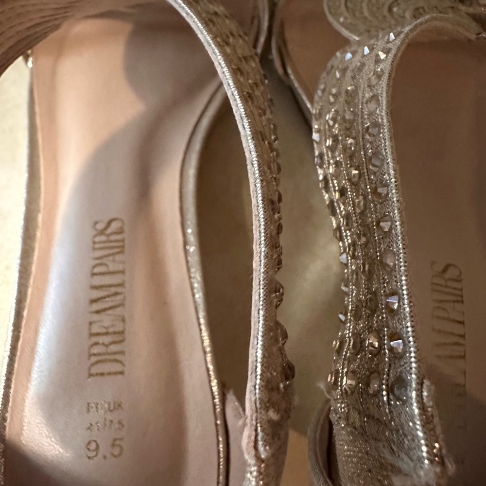 Dream Pairs Silver Strappy Heels - Picture 9 of 14